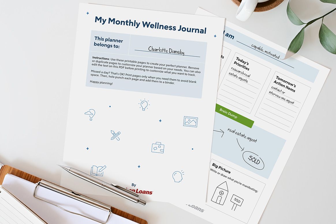 Monthly Wellness Journal