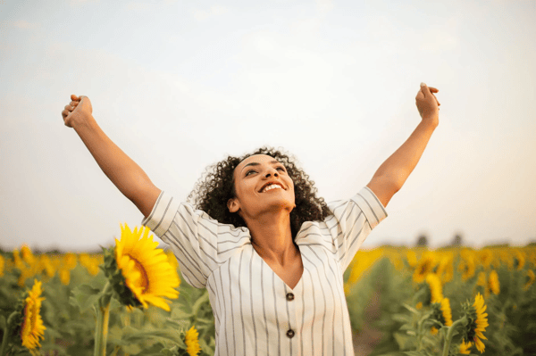 Woman in field